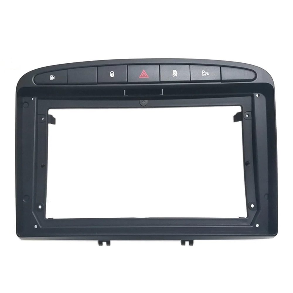 Frame Audio Fitting Adaptor Dash Trim Facia Panel 9inch Compatible with 308 408 2007-2013(Black)