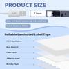 30-Pack TZe-231 TZ-231 TZe231 Compatible for Brother P Touch Label Maker Tape 12mm 0.47 Laminated White 1/2" Refills for Ptouch PTD220 PT-D210 D200 D400 D610BT H110 D220 D600, Black on White view 2