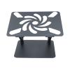 Aluminum Alloy Laptop Stand, Height Foldable Computer Stand, Ergonomic Laptop Cooling Bracket with Heat Dissipation for Notebook Tablet, Space Saving for Home Use view 2