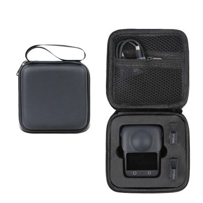 Camera Carrying Case Suitable for DJI OSMO 360 Mini Nylon/PU Storage Bag,Small Size and Comfortable, Gray Or Black, PU black