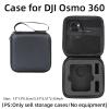 Camera Carrying Case Suitable for DJI OSMO 360 Mini Nylon/PU Storage Bag,Small Size and Comfortable, Gray Or Black, PU black view 2