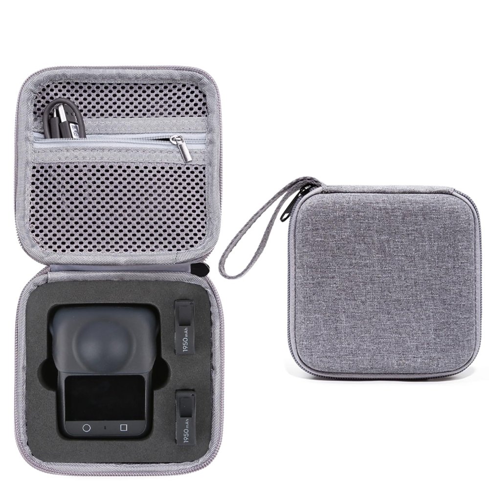 Camera Carrying Case Suitable for DJI OSMO 360 Mini Nylon/PU Storage Bag,Small Size and Comfortable, Gray Or Black, Nylon gray