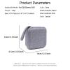 Camera Carrying Case Suitable for DJI OSMO 360 Mini Nylon/PU Storage Bag,Small Size and Comfortable, Gray Or Black, Nylon gray view 4