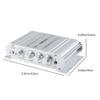 2.1 Channel Mini Amplifier, 20W+20W+40W Hi-Fi Power Amplifier, DC 12V 2A Subwoofer Amp Stereo, Bass Treble RCA Input Audio for CD MP3 MP4 PC Car Home Speaker view 2