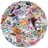 100pcs Sneaker Stickers  Colorful Shoe Decals for Sneakerheads, Laptop, Water Bottle, Skateboard, Luggage  Cool Vinyl Sneaker Sticker Set for Teens & Adults, Waterproof, Trendy Shoe Lover view 1