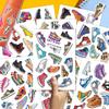100pcs Sneaker Stickers  Colorful Shoe Decals for Sneakerheads, Laptop, Water Bottle, Skateboard, Luggage  Cool Vinyl Sneaker Sticker Set for Teens & Adults, Waterproof, Trendy Shoe Lover view 3