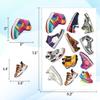 100pcs Sneaker Stickers  Colorful Shoe Decals for Sneakerheads, Laptop, Water Bottle, Skateboard, Luggage  Cool Vinyl Sneaker Sticker Set for Teens & Adults, Waterproof, Trendy Shoe Lover view 4