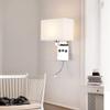 LED Bedside Wall Lamp with USB Charging - Rocker Reading Light for Living Room, Bedroom, Hotel, Hallway, European Style, Room Display Lights view 2