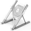 Adjustable Laptop Stand, Recliner Foldable Laptop Riser with Portable Fan Aluminum Alloy Laptop Stand Adjustable Ergonomic Compatible with 11'' -17'' for Library Home Office(3) view 1