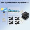 ACHAVE SDI to HDMI Video Converter, 4 sdi Input and 4 hdmi Output,4 in 4 Out,Black, Multi-Format Support, HD-SDI/3G-SDI Input, 1080p@60Hz Resolution, Long Distance Transmission view 3