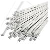 Stainless Steel Wire Ties 100 Pcs 4.6mm 304 Stainless Steel Metal Cable Ties Multifunctional Self-Locking Cable Ties Zip Exhaust Wrap Coated Locking(4.6x600mm-100pcs) view 1