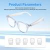 AI Smart Glasses, Bluetooth Translation Glasses for Men Women, Smart Audio Sunglasses with Real Time Translation(160+Languages), Photochromic Lenses, Music Blue Light Glasses for Travel Business-Brown view 2