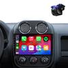 10.2 Inchs Car Stereo Radio Upgrade for Jeep Compass Patriot 2010 2011 2012 2013 2014 2015 2016 with Wireless CarPlay/Android Auto/SWC/Touch Screen/Android12/GPS Navigation/HD Backup Camera view 1