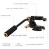 Aluminum Alloy 3 Way Damping Video Tripod Head, DSLR Camera Tripod Adapter with Pan Bar Handle, 360 Panoramic with Quick Load Plate, Skid for Tripods Monopod view 4