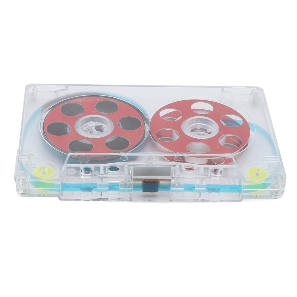 Dpofirs Reel Toe Reel Blank Cassette Tape, 46 Minutes Recording Time (Red)