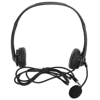 goodstumbler Noise Cancelling Headset for Work, Corded Office Customer Service Headset with Adjustable Microphone, for Call Centers and Telemarketing, Black (3.5mm Model)