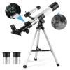 Telescope for Kids & Beginners 40mm Aperture 400mm AZ Mount Astronomical Refracting Telescope with Finder Scope Compass and Tripod view 1
