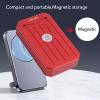 Sanpyl USB Microphone, Magnetic Back AI Noise Reduction 2 Channel Mic, 360 Omnidirectional Pickup, for Wins for OS X for Linux for Android (Chinese Red) view 2
