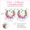 11.8" x 11.8" Washing Machine Glass Decals - Dry & Wash Self-Adhesive Vinyl Stickers, 2-Piece Removable Set (Romantic Roses-2PCS) view 2