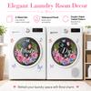 11.8" x 11.8" Washing Machine Glass Decals - Dry & Wash Self-Adhesive Vinyl Stickers, 2-Piece Removable Set (Romantic Roses-2PCS) view 3