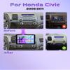 4Core 4G+64G Android 15 Car Radio for Honda Civic 2006-2011, Rimoody Car Stereo Wireless Carplay Andorid auto Mirror Link 10'' INCELL Touchscreen GPS WiFi Bluetooth 5.0 FM/RDS EQ SWC Backup Camera view 2