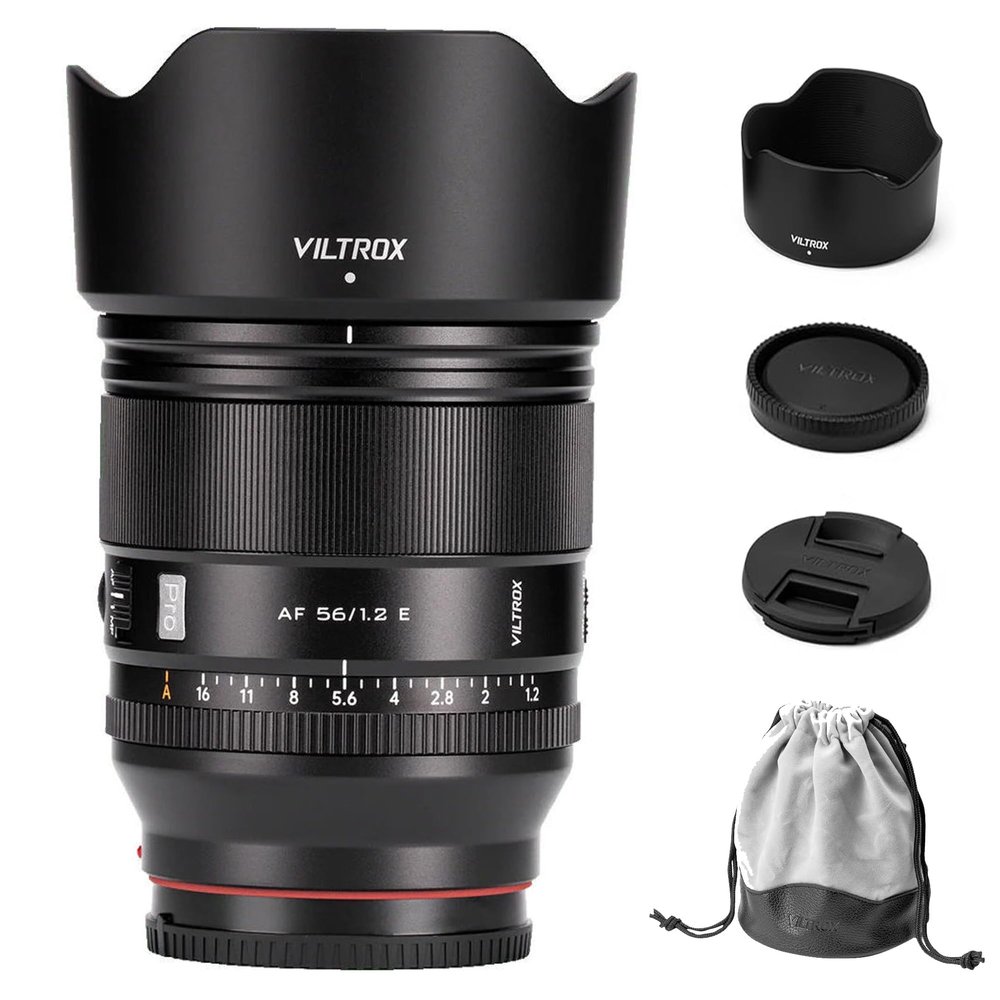 Viltrox 56mm F1.2 E, Auto Focus Prime Lens for Sony E-Mount, AF 56mm f1.2 E Mount Mirrorless Camera Lens for Sony a7 a6700 a6500