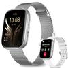 Smart Watches for Women, 1.75" HD Fitness Tracker (Answer/Make Calls), IP68 Waterproof Smartwatch with Heart Rate SpO2 Sleep Stress Monitor, 120+ Sports Modes Watch for Android & iPhone (Silver) view 1