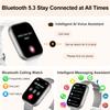 Smart Watches for Women, 1.75" HD Fitness Tracker (Answer/Make Calls), IP68 Waterproof Smartwatch with Heart Rate SpO2 Sleep Stress Monitor, 120+ Sports Modes Watch for Android & iPhone (Silver) view 2