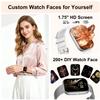 Smart Watches for Women, 1.75" HD Fitness Tracker (Answer/Make Calls), IP68 Waterproof Smartwatch with Heart Rate SpO2 Sleep Stress Monitor, 120+ Sports Modes Watch for Android & iPhone (Silver) view 3