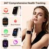 Smart Watches for Women, 1.75" HD Fitness Tracker (Answer/Make Calls), IP68 Waterproof Smartwatch with Heart Rate SpO2 Sleep Stress Monitor, 120+ Sports Modes Watch for Android & iPhone (Silver) view 4