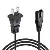 2-Prong 6ft AC Power Cord Cable Replacement for Stanton T.62 T62 T62B-NA T.62B T62B T.52 T52 T.52B T52B T.92 T92 T.60 T60 Professional DJ Equipment Direct Drive Digital Turntable view 1