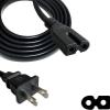 2-Prong 6ft AC Power Cord Cable Replacement for Stanton T.62 T62 T62B-NA T.62B T62B T.52 T52 T.52B T52B T.92 T92 T.60 T60 Professional DJ Equipment Direct Drive Digital Turntable view 4