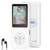 Bluetooth MP3 Player 64GB, Mini MP3 Music Players with Speaker, Supports Alarm Clock, FM Radio, Recording Function, Up to 128GB Memory Storage Extension, Earphones Included view 1