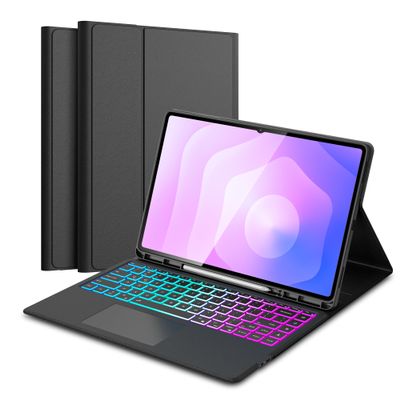 Ai Key Keyboard Case for Samsung Galaxy Tab S11 Ultra/S10 Ultra/S9 Ultra/S8 Ultra 14.6" : One-Click DEX Mode,Rainbow Backlight,Smart Touchpad,Ultra-Thin Case,2 Wireless Channels Detachable Keyboard
