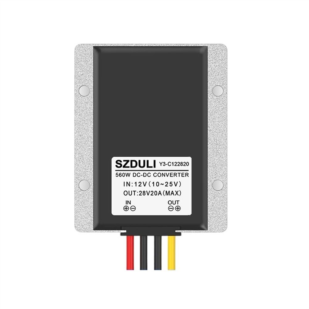 12V to 28V Automotive Voltage stabilizer Module 12V to 28V DC Converter 12V to 28V Booster Waterproof Power Supply(12V to 28V 20A)