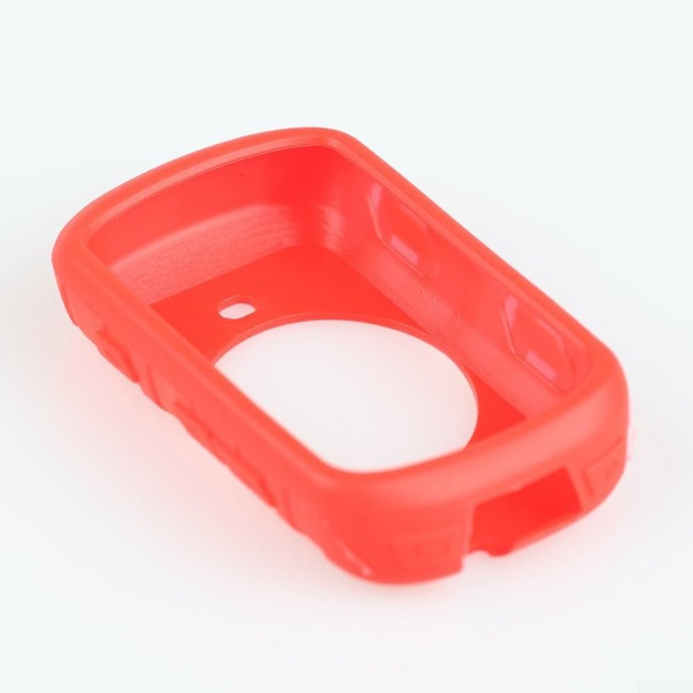 Bicycle GPS Computer Silicone Protective Case for Garmin Edge 530, Shockproof Close-Fit Cover for Road and Mountain Cycling(Red)