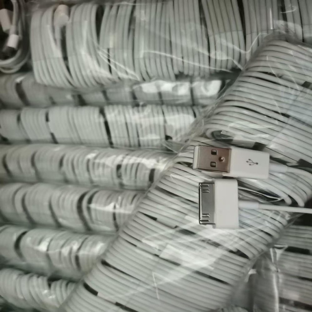 100*pcs for iPhone 4S Charger Cable, 30-Pin USB Charging & Data Sync Cord Compatible with iPhone 4/4S, iPad 2/3, iPod Classic/Nano/Touch  Durable USB Cable(100-Pack)