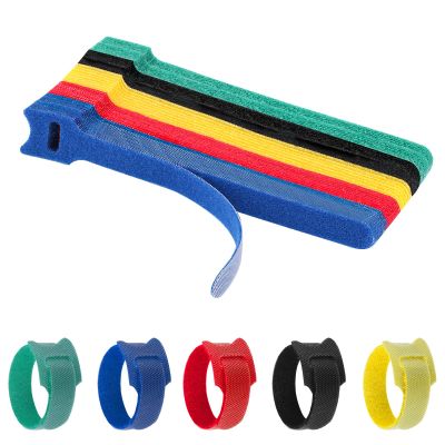50 Pcs Reusable Cable Ties for Cords, 6 Inches Hook and Loop Adjustable Cord Straps, Reusable Zip Ties, Wire Organizers for Cords Electrical Cord Management Office Home Computer PC Cable Management