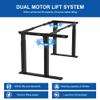 4-Leg L-Shape Standing Desk Frame Dual Motor, Electric Corner Legs Compatible Desktop Size 55-71, 264 lbs Weight Capacity, Anti-collision Detection Stand Up Desk Frame Workstation, Black Frame Only view 4