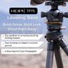 HEIPI TP75 Tripod Leveling Base for Camera Quick Tripod Head Plate with +/-5 Tilt Bubble Level 360 Rotation Base Aluminum Alloy 3/8" Screw Compatible with DSLR Cameras and Video Head, Gimbal Heads view 2