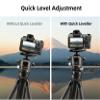 HEIPI TP75 Tripod Leveling Base for Camera Quick Tripod Head Plate with +/-5 Tilt Bubble Level 360 Rotation Base Aluminum Alloy 3/8" Screw Compatible with DSLR Cameras and Video Head, Gimbal Heads view 3