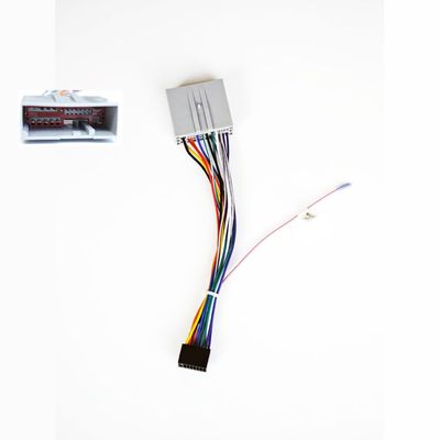 24Pin ISO Radio Wiring Harness Adapter for Ford 2003-2013 F150 F250 Lincoln Navigator Mercury Mountaineer, Aftermarket Stereo Harness with SWC Steering Wheel Control & Reverse Camera Cable
