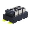 1pcs RJ45 Ethernet to 6P Terminal Hub Module 2 3 4 5 6 Hole Channel Plug-in Network Port(2Ports) view 3