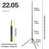 AMBITFUL GM280 Light Stand 9.18ft/280cm Air Cushioned Heavy Duty Aluminum Tripod with 1/4" & 3/8" Screw for Softbox Ring Light Studio Camera Video Photography Equipment Foldable (Yellow) view 2
