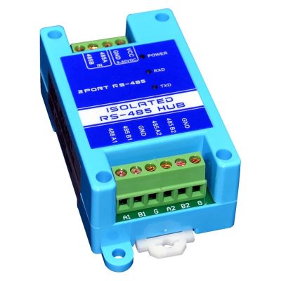 1Pcs 485 Repeater Isolation Industrial Grade RS485 hub 2 Port Signal Amplifier Anti Jamming Protection