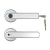 Smart Lock with Handle, APP Mobile Phone Remote Control Smart Finrprint Password Lock with Key,for Bedroom/Front Door/Apartment(Silver) view 3