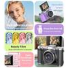 4K Digital Camera for Photo, 2025New Portable FHD 4K 48MP Digital Camera with Flip Screen, Built in LED Fill Light Compact Retro Camera for Teens Students (Brown 1 Set) view 4