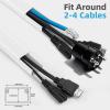 Art3d Cord Hider Kit, 360in Cord Covers for Wires on Wall, Paintable Cable Hider, Cable Raceway Kit for Wires, Wall Mount TV Cords Management, W0.94 H0.54in, White view 2