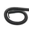 ACFFVBW Coiled Extension Cord, 1.2 Meter Black Wire Cable, Multi Core Pins Wires, 0.2mm .5mm Can Extend Tensile Power(4 Core,20 AWG 0.5mm) view 1