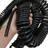 ACFFVBW Coiled Extension Cord, 4 Core 2.5mm Square Electromagnetic Chuck Crane Spiral Cable Stretch 1 Meter to 10 Meters Thick Tensile(Stretch 2 Meter) view 1